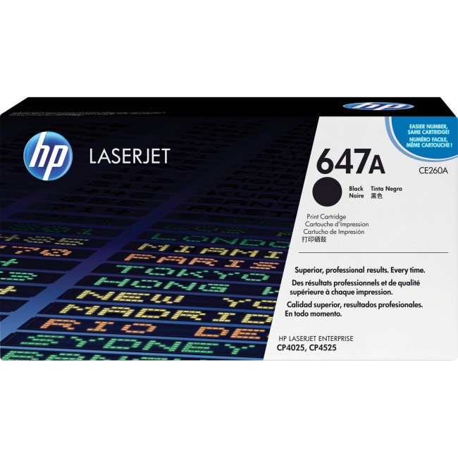 Тонер-картридж HP Color LaserJet CE260A Black Print Cartridge