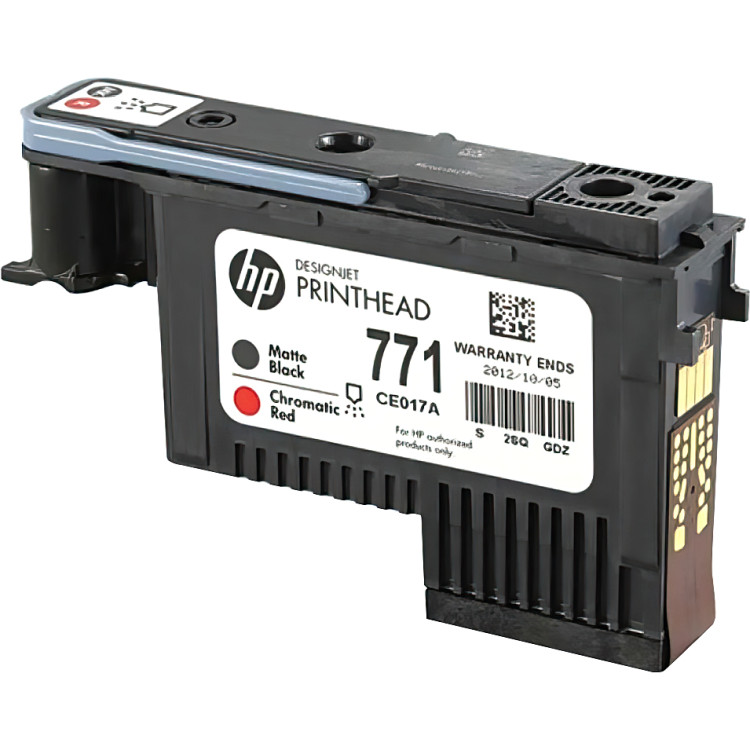 Печатающая головка HP 771 для HP DJ Z6200 (О)  CE017A черный матовый/хроматический красный
