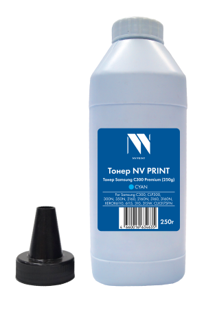 Тонер NVP для Samsung C300/CLP300/300N/350N/2160/2160N/3160/3160N/XEROX6110/6115/310/315W/CLX3175FN Premium (250 г) Cyan совместимый