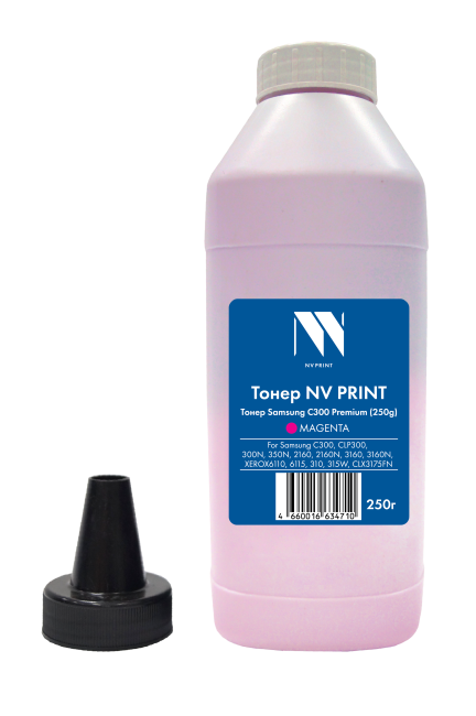 Тонер NVP для Samsung C300/CLP300/300N/350N/2160/2160N/3160/3160N/XEROX6110/6115/310/315W/CLX3175FN Premium (250г) Magenta совместимый