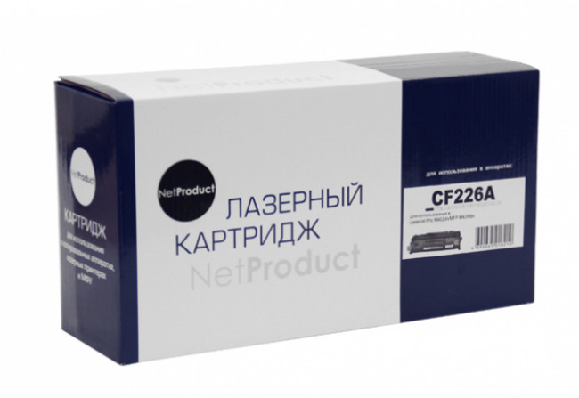 Картридж NetProduct (N-CF226A/CRG-052) для HP LJ Pro M402/M426/LBP-212dw/214dw, 3,1K Картридж NetProduct (N-CF226A/CRG-052) для HP LJ Pro M402/M426/LBP-212dw/214dw, 3,1K