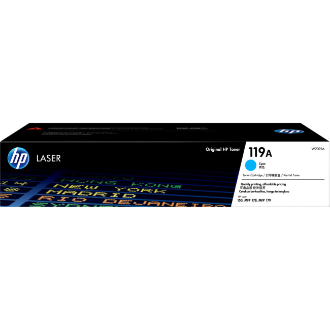 Тонер-картридж HP 119A Cyan Original Laser Toner Cartridge