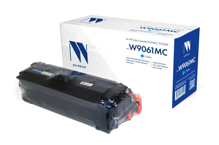 Картридж NVP совместимый NV-W9061MC Cyan для HP Color LaserJet E55040/ E57540 (12200k)