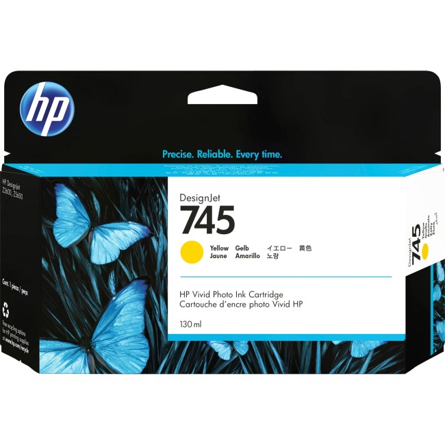 Картридж HP 745 130-ml Yellow Ink Cartridge