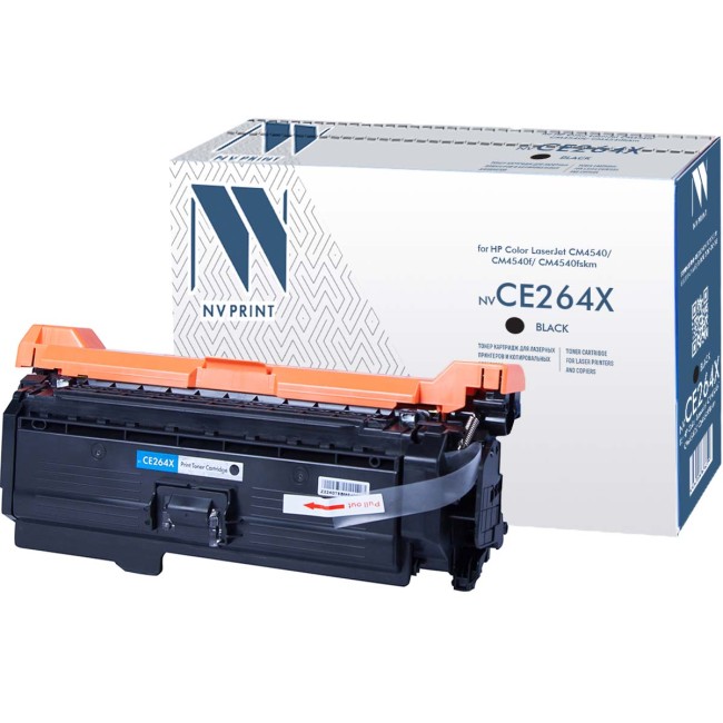 Картридж NVP совместимый NV-CE264X Black для HP Color LaserJet CM4540/ CM4540f/ CM4540fskm (17000k)