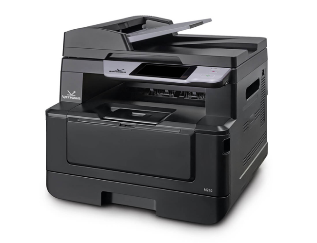 МФУ Катюша M240 принтер/копир/сканер/факс (опция), А4 Ч/Б, 40 стр/мин, 1200 dpi. Скан: цвет/чб 1200 dpi. CPU 800 МГц, 4 Гб, 100 Мб Ethernet, USB, Wi-Fi (опция), ADF 75 листов. Старт. тонер 3 000 отп.