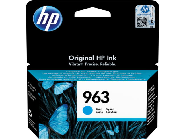 Картридж 963 для HP OfficeJet Pro 901x/902x/HP, 0,7К (О) голубой 3JA23AE