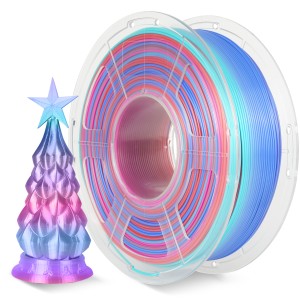 Филамент NVPRINT Silk PLA+ Rainbow 02 для 3D печати диаметр 1.75мм  длина 330 метров  масса 1 кг