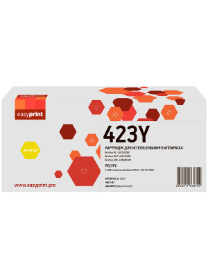 423Y Картридж EasyPrint LB-423Y для Brother HL-L8260CDW/DCP-L8410CDW/MFC-L8690CDW (4000 стр.) желтый