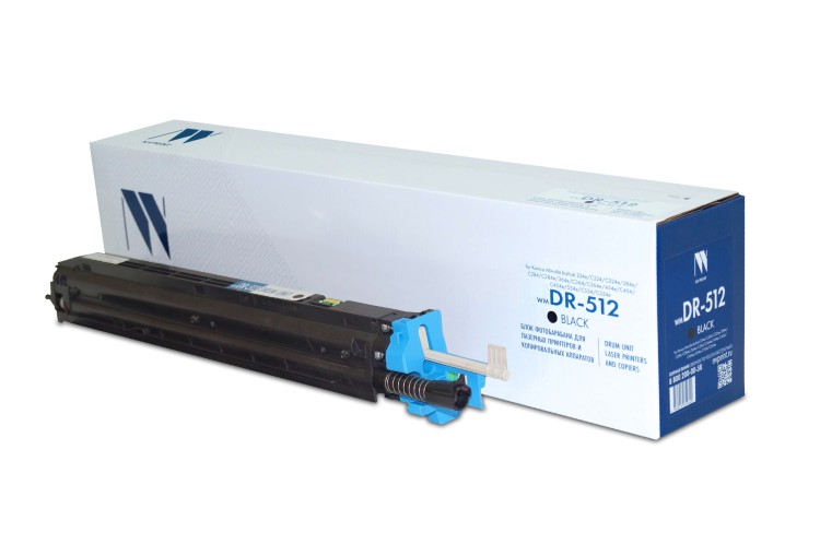 Блок фотобарабана NVP совместимый  NV-DR-512 Black для Konica Minolta bizhub 224e/C224/C224e/284e/C284/C284e/364e/C364/C364e/454e/C454/C454e/554e/C554/C554e (120000k)