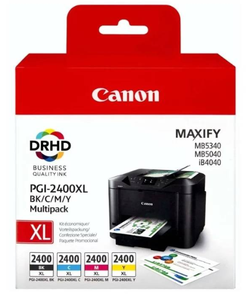 Набор картриджей PGI-2400XL BK/C/M/Y для Canon MAXIFY iB4040/МВ5040/МВ5340 (O) 9257B004