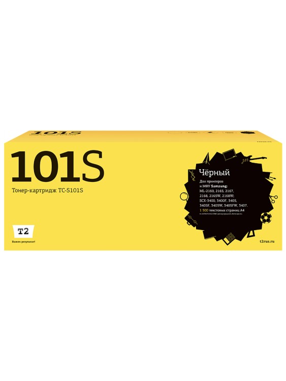 TC-S101S Картридж T2 для Samsung ML-2160/2165/2168/SCX-3400/3405/3407/SF-760 (1500 стр.) с чипом