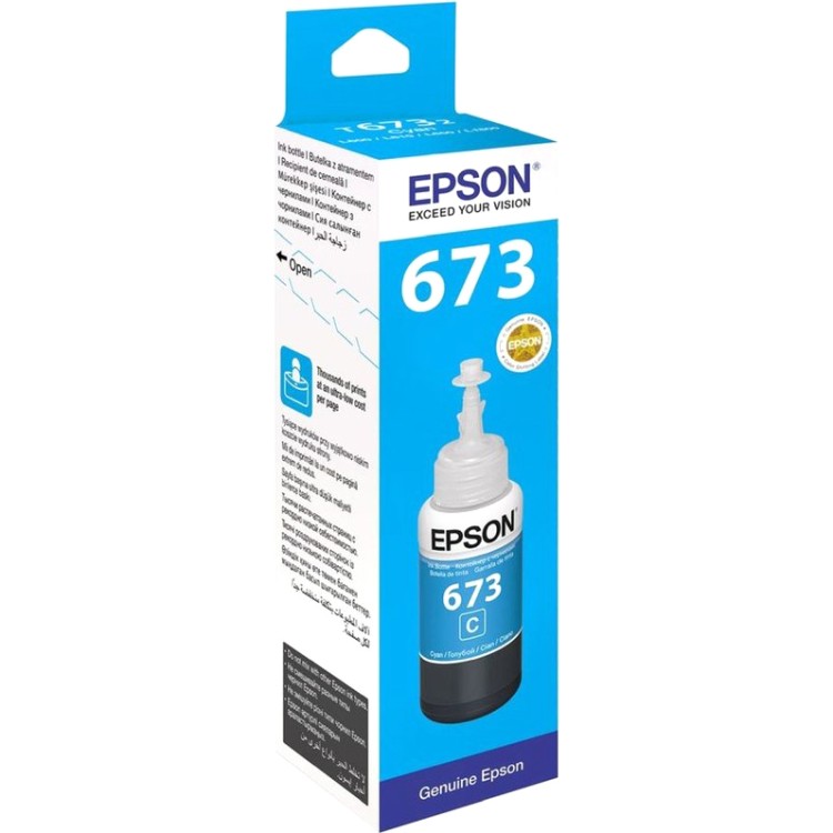 Чернила Epson 673 EcoTank Ink Cyan