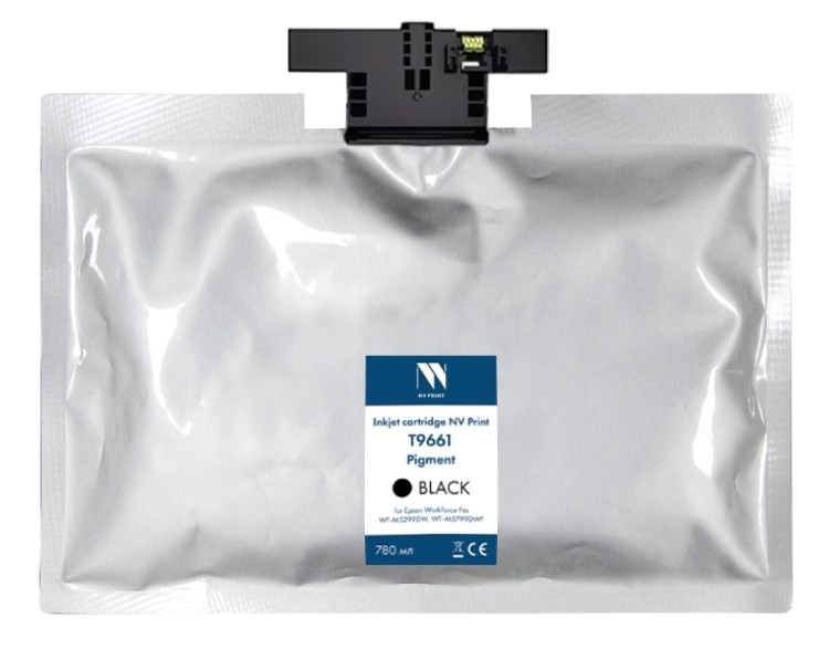 Струйный картридж NV Print T9661 Black для Epson WorkForce Pro WF-M5299DW, WF-M5799DWF  (40 000 стр) совместимый