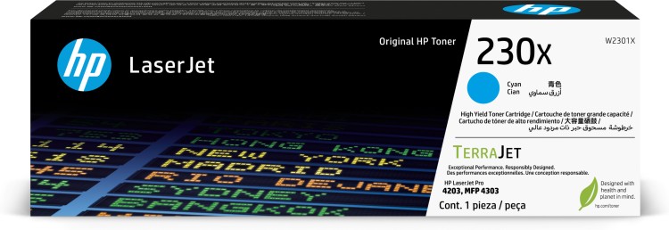 Тонер-картридж HP 230X Cyan Original LaserJet Toner Cartridge