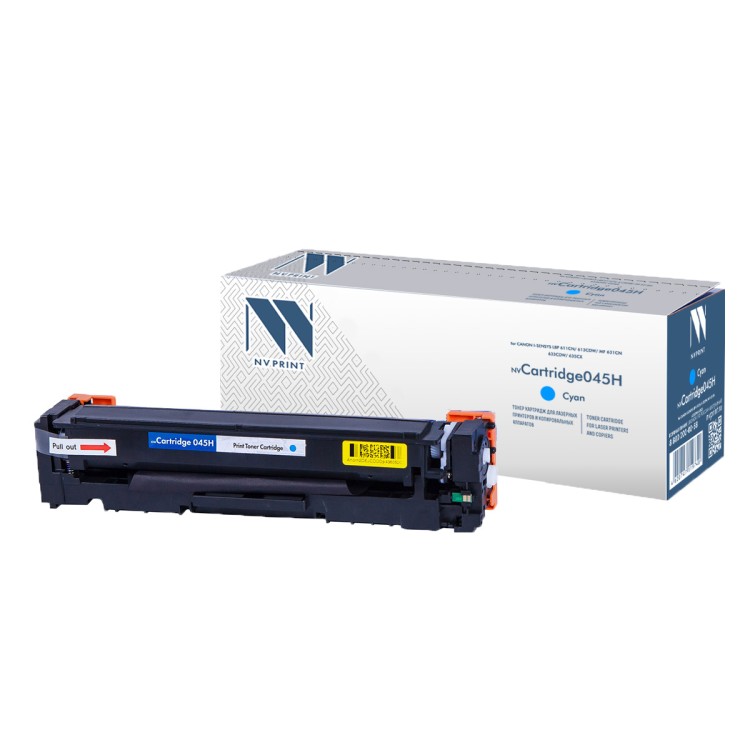 Картридж NVP совместимый NV-045H Cyan для Canon i-Sensys LBP 611Cn/ 613Cdw/ MF 631Cn/ 633Cdw/ 635Cx (2200k)