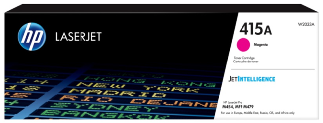 Cartridge HP 415A для CLJ M454/M479/M480f, пурпурный (2 100 стр.)