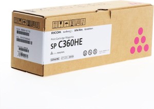 Принт-картридж малиновый, тип SP C360HE (5K) Print Cartridge Magenta SP C360HE (5K)
