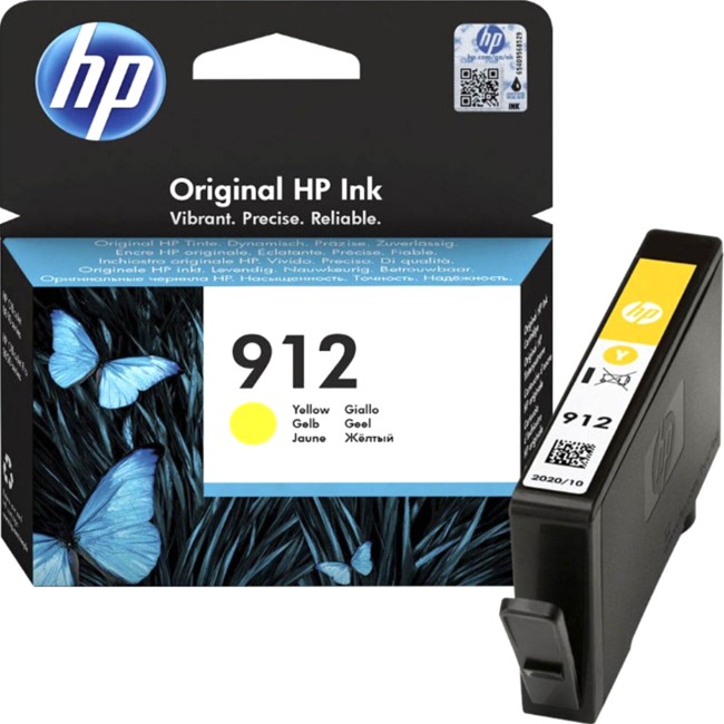 Картридж струйный 912 для HP OfficeJet 801x/802x, 315стр. (О) жёлтый 3YL79AE