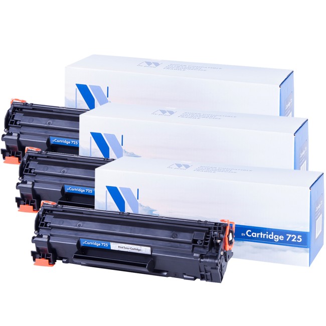 Картридж NVP совместимый NV-725-SET3 для Canon i-Sensys 6000/ 6000B/ 6020/ 6020B/ 6030 / 6030B/ 6030w/ MF 3010 (1600k) (3 шт)