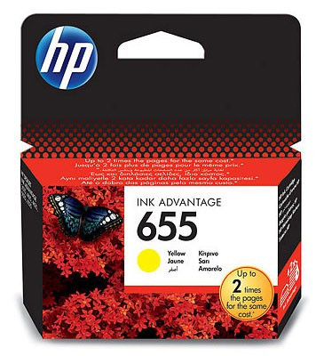 Картридж 655 для HP DJ IA 3525/5525/4615/4625/6525, 600 стр (O) жёлтый CZ112AE