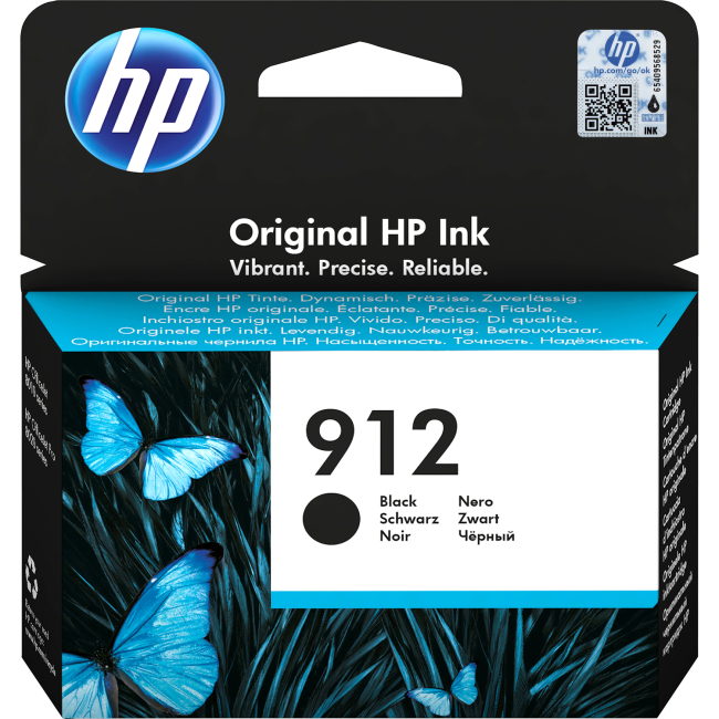 Картридж струйный 912 для HP OfficeJet 801x/802x, 315стр. (О) чёрный 3YL80AE