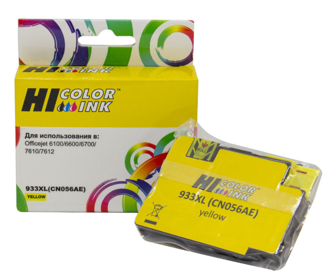 Картридж Hi-Black (HB-CN056AE) для HP Officejet 6100/6600/6700, №933XL, Y
