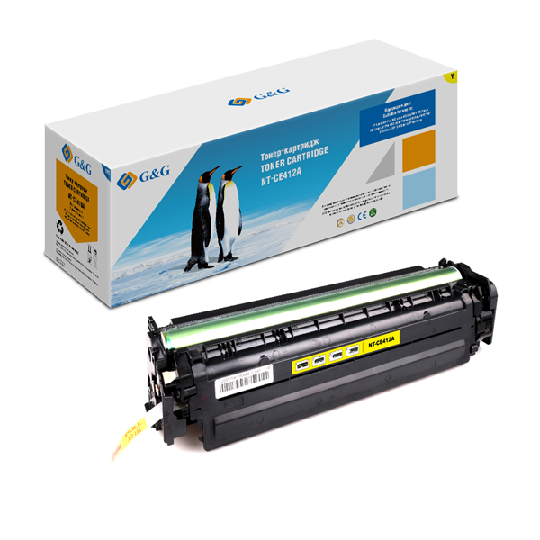 Картридж Cartridge G&G 305A для HP CLJ  M351/M375/M451/M475, with chip (2600стр.), желтый (замена CE412A)