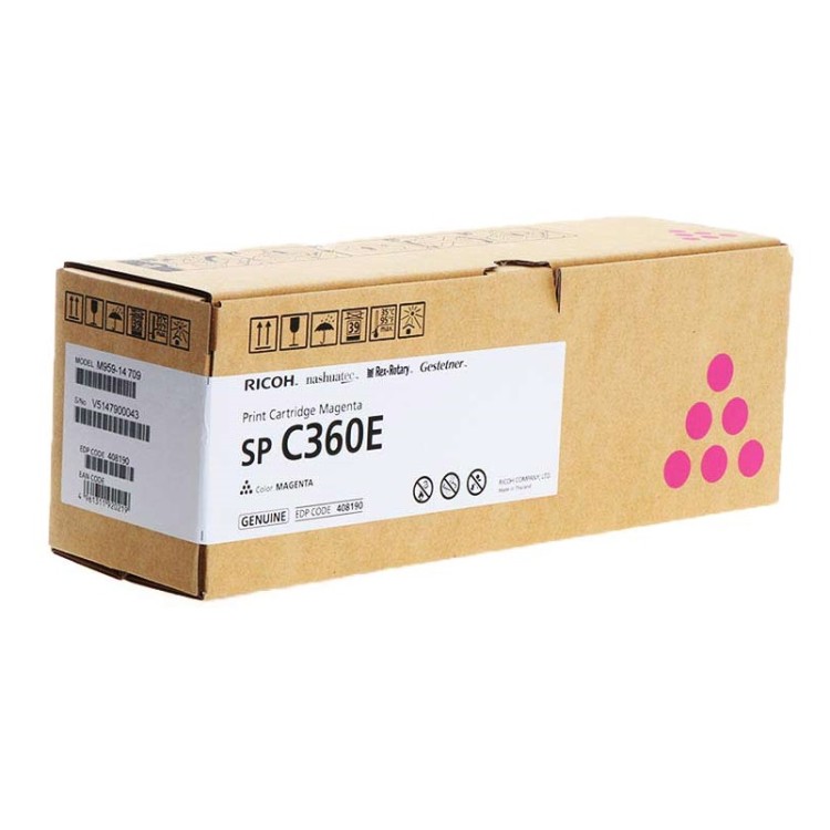 Принт-картридж малиновый, типSP C360E (1,5K) Print Cartridge Magenta SP C360E (1,5K)