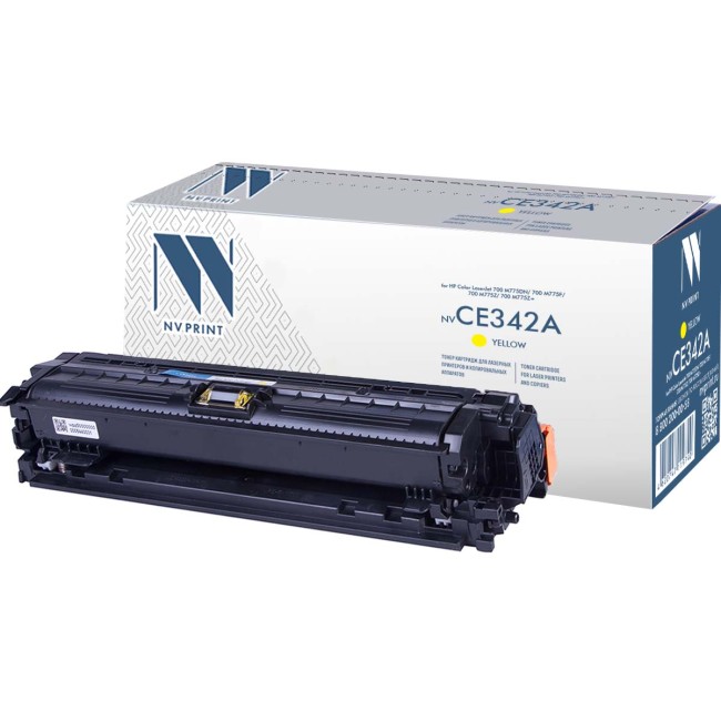 Картридж NVP совместимый NV-CE342A Yellow для HP Color LaserJet 700 M775dn/ 700 M775f/ 700 M775z/ 700 M775z+ (16000k)