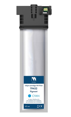 Струйный картридж NV Print T9452 Cyan для Epson WorkForce Pro WF-C5210DW, WF-C5290DW, WF-C5710DWF, WF-C5790DWF (5 000 стр) совместимый