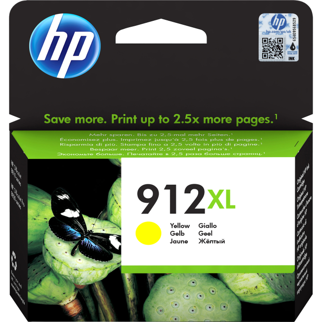 Картридж струйный 912XL для HP OfficeJet 801x/802x, 825стр. (О) жёлтый 3YL83AE
