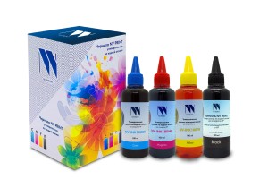 Чернила NV PRINT универсальные на водной основе для аппаратов HP, комплект 4 цвета по 100 мл совместимые
