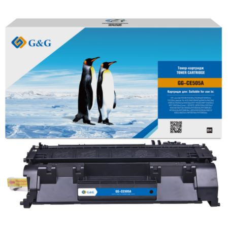 Картридж Cartridge G&G 05A для HP LJ P2035/P2055/M401/M425; Canon LBP6300/6310/6650/6670 (2300стр.) (замена CE505A)
