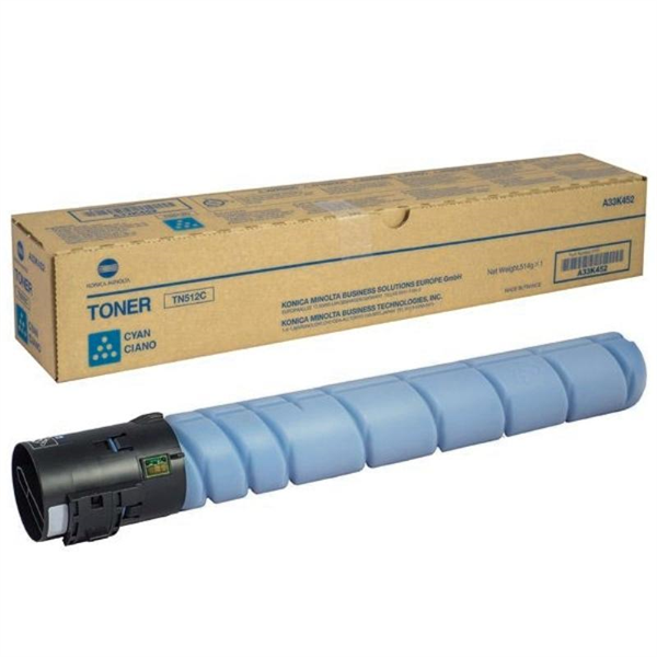 Konica minolta тонер-картридж tn-512c голубой для bizhub c454/554 26 000 стр.