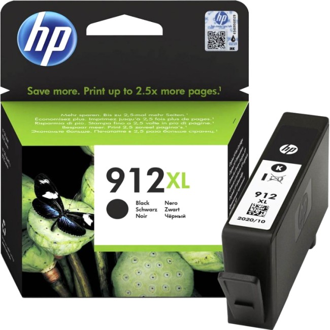Картридж струйный 912XL для HP OfficeJet 801x/802x, 825стр. (О) чёрный 3YL84AE