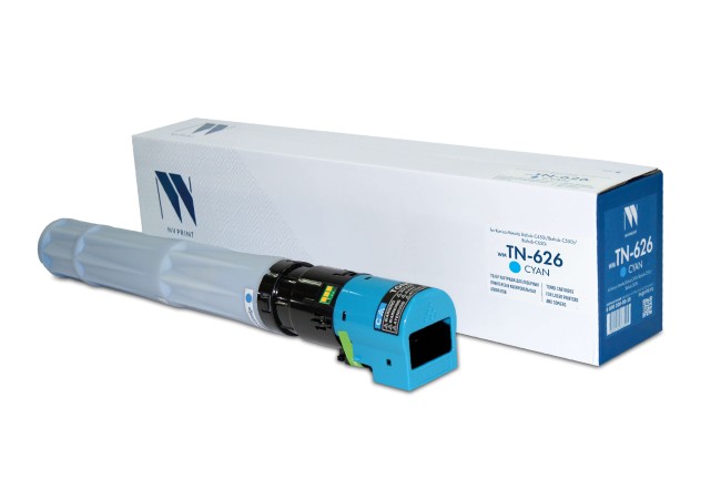 Тонер-картридж NVP совместимый NV-TN-626 Cyan для Konica Minolta Bizhub-C450i/Bizhub-C550i/Bizhub-C650i (ACV1450) (28000k)