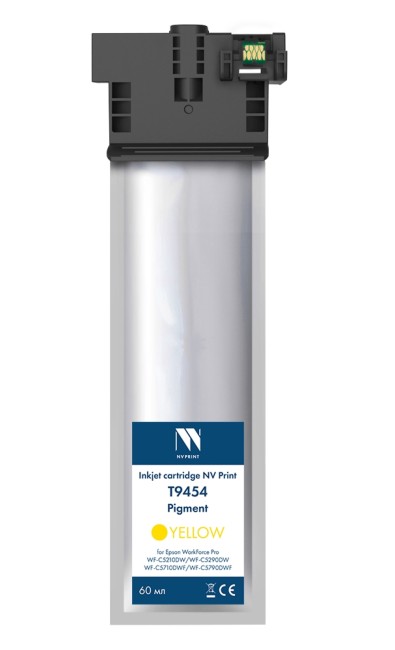 Струйный картридж NV Print T9454 Yellow для Epson WorkForce Pro WF-C5210DW, WF-C5290DW, WF-C5710DWF, WF-C5790DWF (5 000 стр) совместимый