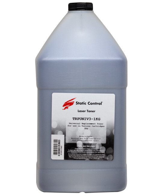 Тонер Static Control Универсальный Bk, 1 кг, флакон