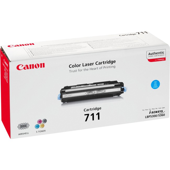 Тонер-картридж CARTRIDGE 711 CYAN/LBP5300