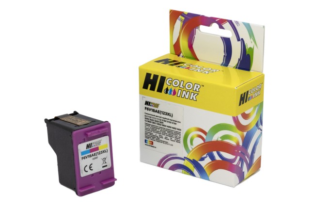 Картридж Hi-Black (HB-F6V18AE) для HP DJ 2130, №123XL, Tricolor