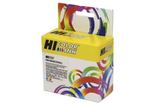 Картридж Hi-Black (HB-F6V18AE) для HP DJ 2130, №123XL, Tricolor