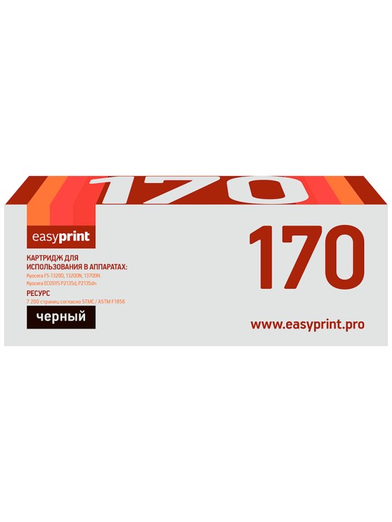 Тонер-картридж EasyPrint LK-170 для Kyocera FS-1320D/1370DN/ECOSYS P2135 (7200 стр.) с чипом