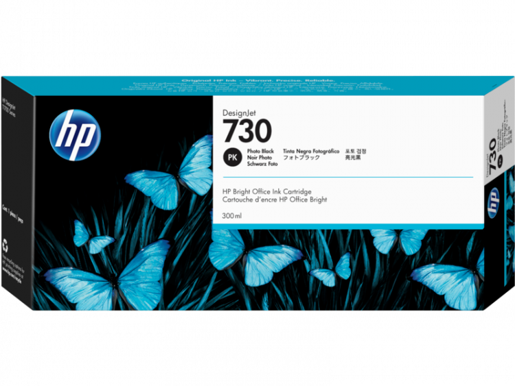 Картридж 730 для HP DJ T1700, 300мл (О) фото чёрный P2V73A