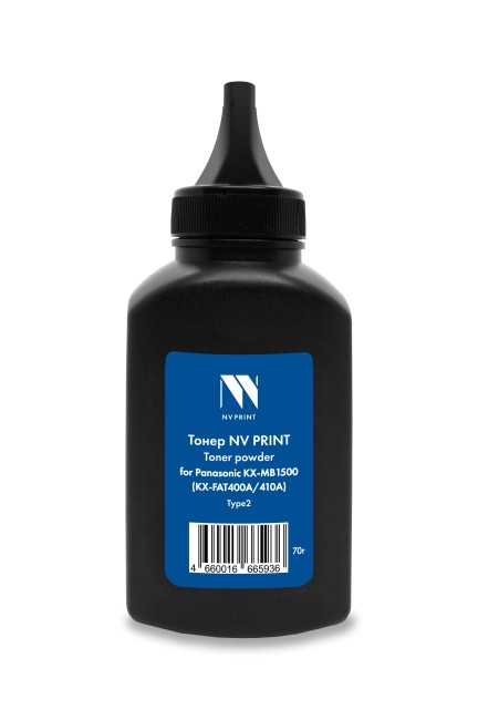 Тонер NVP для Panasonic KX-MB1500 (KX-FAT400A/410A) Type2 (70г) совместимый
