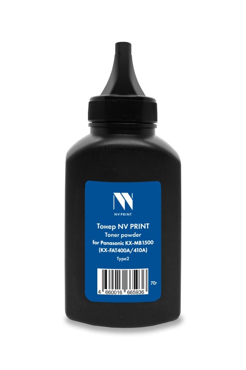 Тонер NVP для Panasonic KX-MB1500 (KX-FAT400A/410A) Type2 (70г) совместимый