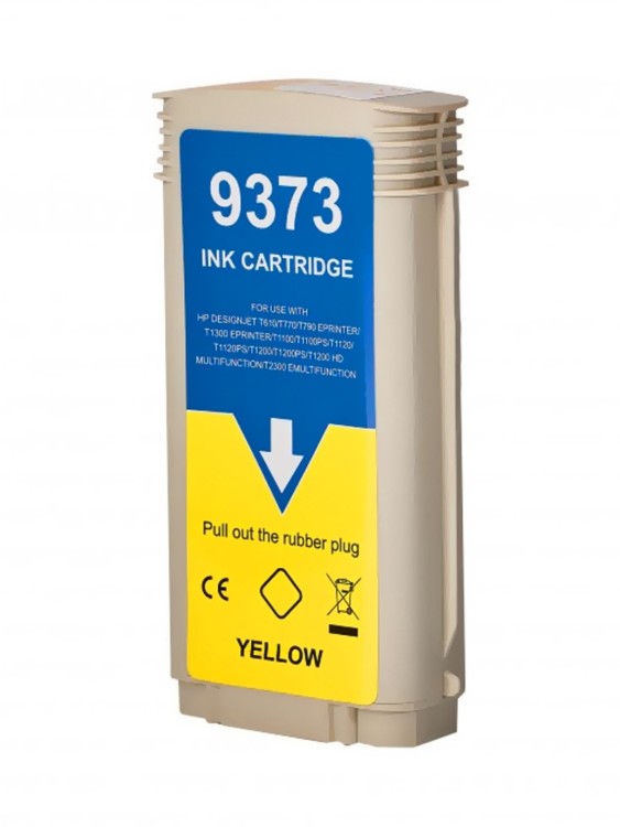 Струйный картридж NV Print 72 (NV-C9373A) Yellow для HP DesignJet T1100, T1120, T1200, T1300,  T610, T620, T770, T790, T2300, T795 (130 мл)