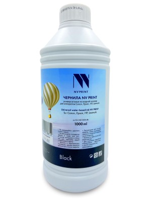 Чернила NVPRINT универсальные на водной основе NV-INK1000UBk для аппаратов Сanon/Epson/НР/Lexmark (1000 ml) Black совместимые