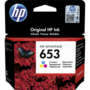 Картридж струйный 653 для HP DeskJet Plus Ink Advantage 6075/6475, 200стр. (O) многоцветный 3YM74AE