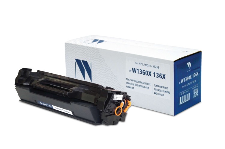 Тонер-картридж NVP совместимый NV-W1360X 136X (ОГРАНИЧЕНИЕ ПО ПРОШИВКАМ) для HP LJ M211/M236 (2600k) до версии 20240813